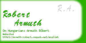 robert armuth business card