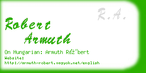 robert armuth business card